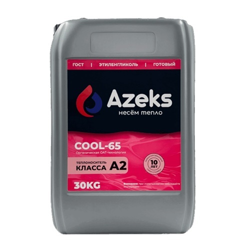 Теплоноситель Azeks COOL-65 канистра 27 литров (вес 30 кг)