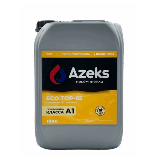 Теплоноситель Azeks ECO TOP 65, канистра 9 литров (вес 10 кг)